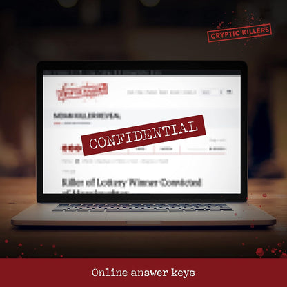 Cryptic Killers Unsolved murder mystery game - Cold Case Files Investigation - Detective clues/evidence - Solve the crime - Individuals, date nights & party groups - Murder of a Musician