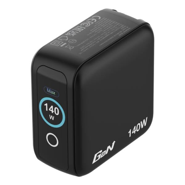 Verbatim - Mini Gan Charger 4-Port 140W With Display