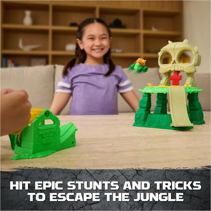 Monster Jam Mini Jams, Crash & Crumble Skull Escape Playset, 2 Exclusive Die-Cast El Toro Loco and Dragon Monster Trucks, Kids Toys for Boy and Girls Ages 3 and up
