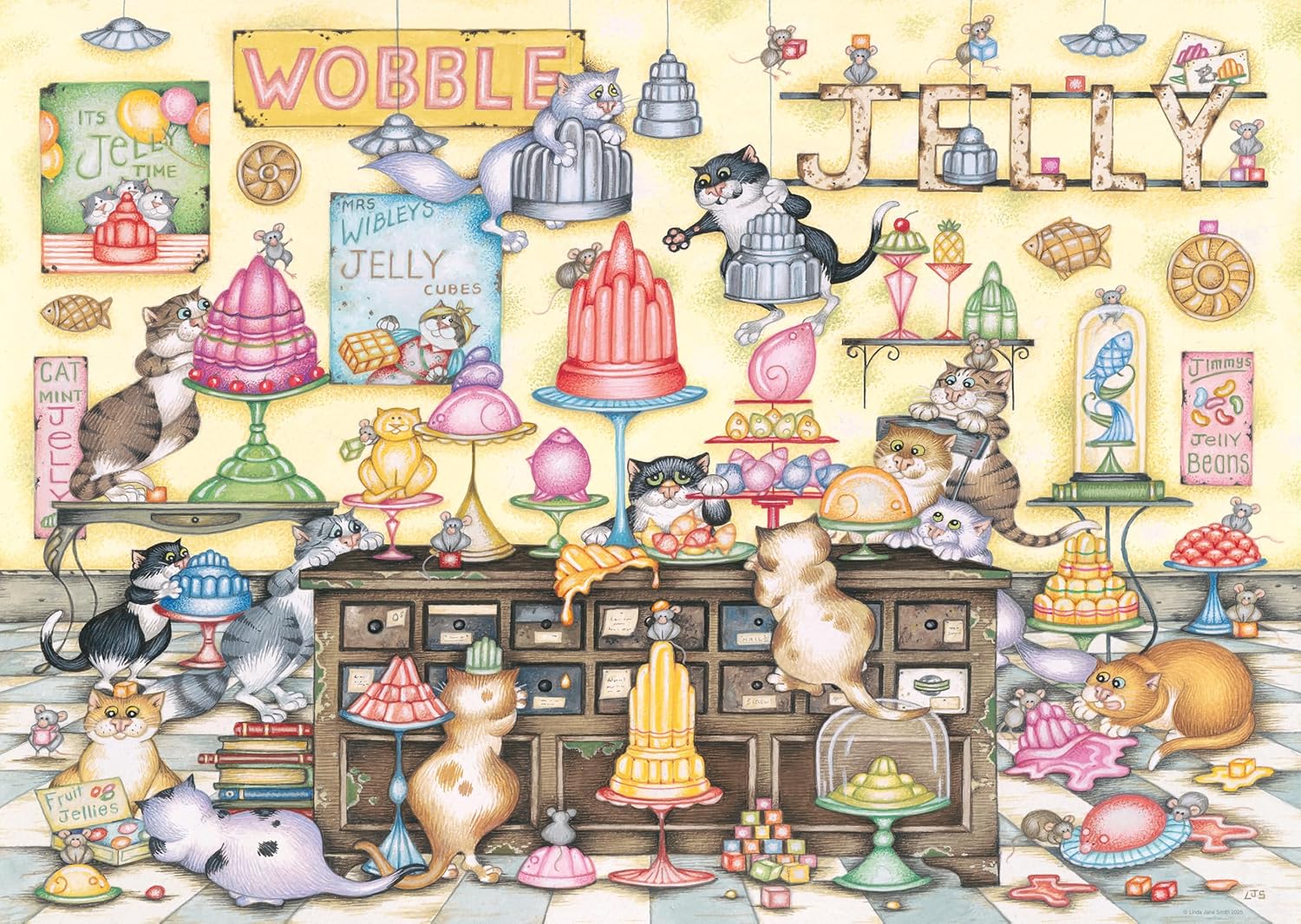 Ravensburger Crazy Cat's: Jelly Jamboree 1000-teiliges Puzzle für Erwachsene und Kinder ab 12 Jahren