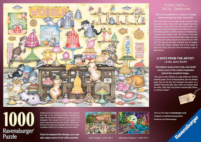 Ravensburger Crazy Cat's: Jelly Jamboree 1000-teiliges Puzzle für Erwachsene und Kinder ab 12 Jahren