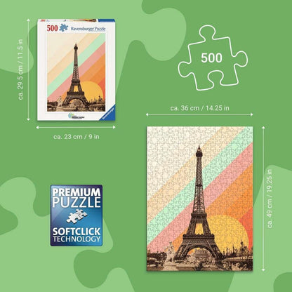 Erwachsenenpuzzle 500 Teile - Pariser Regenbogen - Florent Bodart