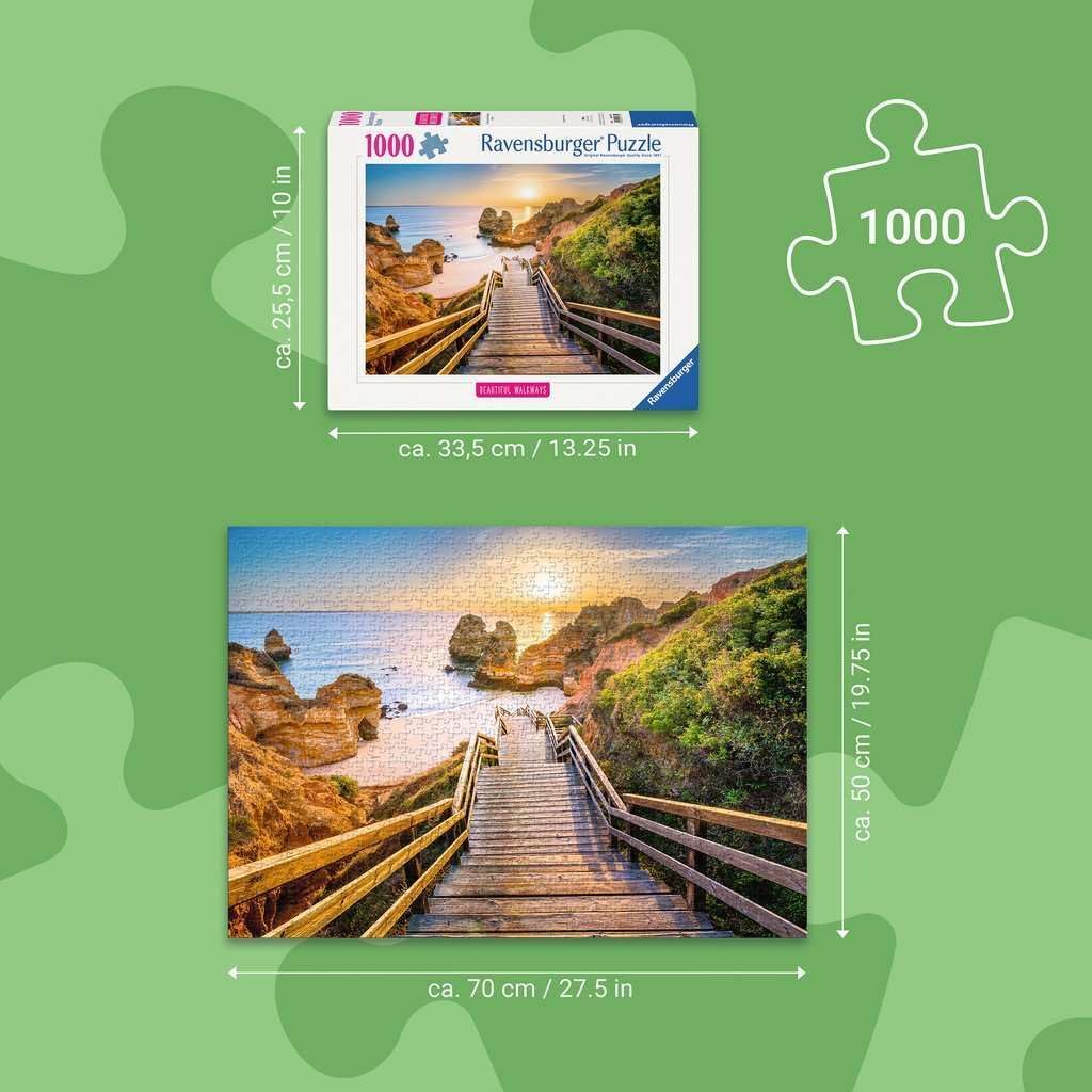 Ravensburger - Stairway To Camilo Beach, Algarve 1000P (12001761)