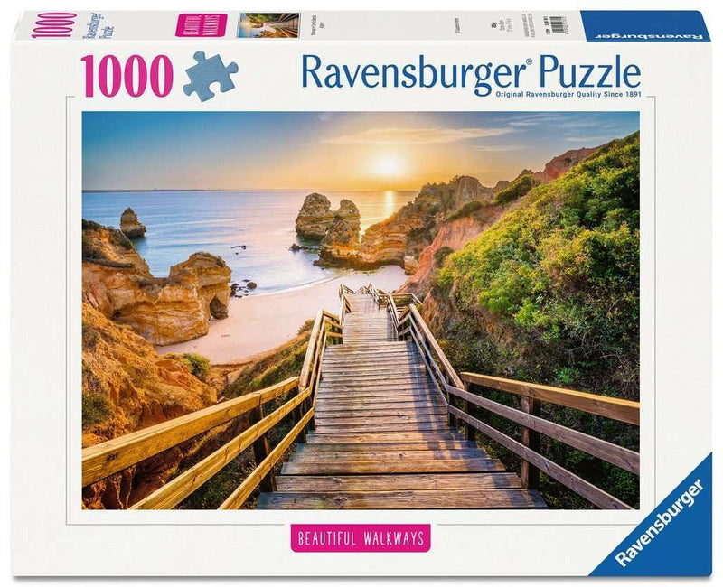 Erwachsenenpuzzle 1000 Teile - Holztreppe zum Praio do Camillo: Beautiful Walkways