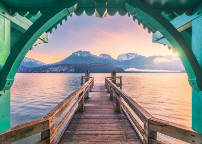 Erwachsenenpuzzle 1000 Teile - Romantischer Steg am Lac d'Annecy: Beautiful Walkways