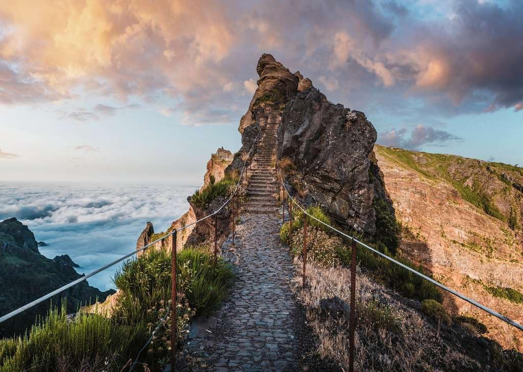 Erwachsenenpuzzle 1000 Teile - Himmlischer Bergpfad: Beautiful Walkways