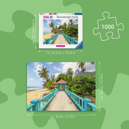 Erwachsenenpuzzle 1000 Teile - Farbenfrohe Brücke in Malaysia: Beautiful Walkways