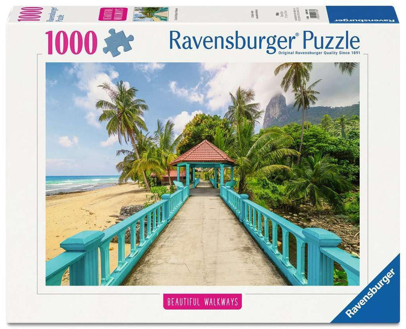 Erwachsenenpuzzle 1000 Teile - Farbenfrohe Brücke in Malaysia: Beautiful Walkways