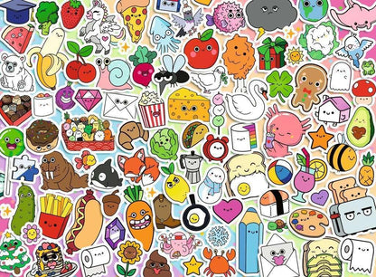 Erwachsenenpuzzle 500 Teile - Niedliches Kawaii Chaos
