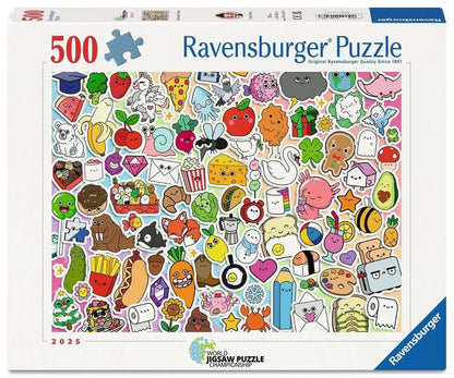 Erwachsenenpuzzle 500 Teile - Niedliches Kawaii Chaos