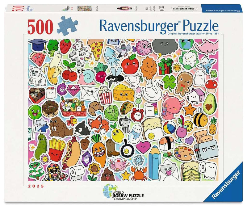 Erwachsenenpuzzle 500 Teile - Niedliches Kawaii Chaos