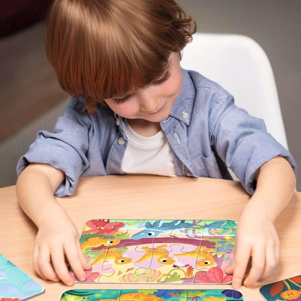 Kinderpuzzle 2, 4, 6, 8 Teile - Dino-Freunde
