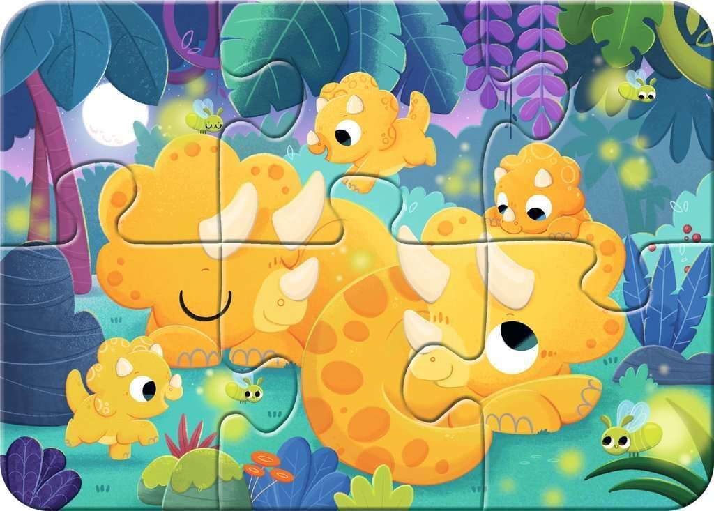 Kinderpuzzle 2, 4, 6, 8 Teile - Dino-Freunde