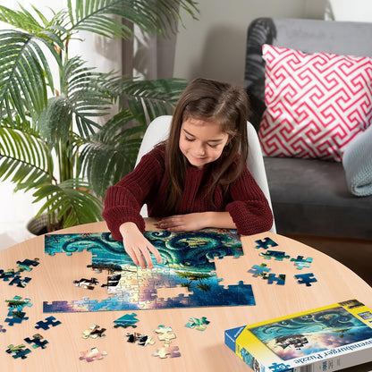 Puzzle per bambini Ravensburger 12004263 - Il tesoro del Kraken - puzzle pirata da 100 pezzi, per bambini dai 6 anni in su
