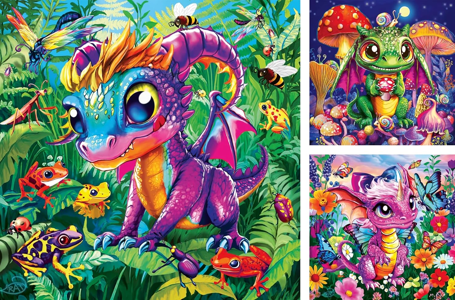 * Baby Garden Dragons 3X49Pc