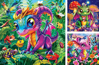 * Baby Garden Dragons 3X49Pc