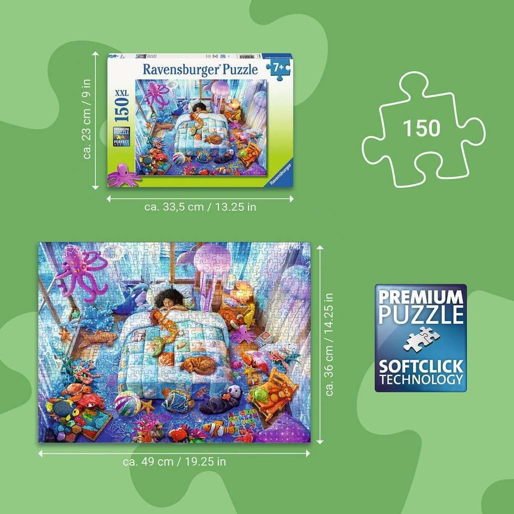 Ravensburger - Sogni sottomarini XXL 150 Pezzi | Puzzle 7 Anni O Più | Puzzle 150 Pezzi Bambini Dai 7 Anni In Su | 49 X 36 | Regalo Bambino | Idee Regalo