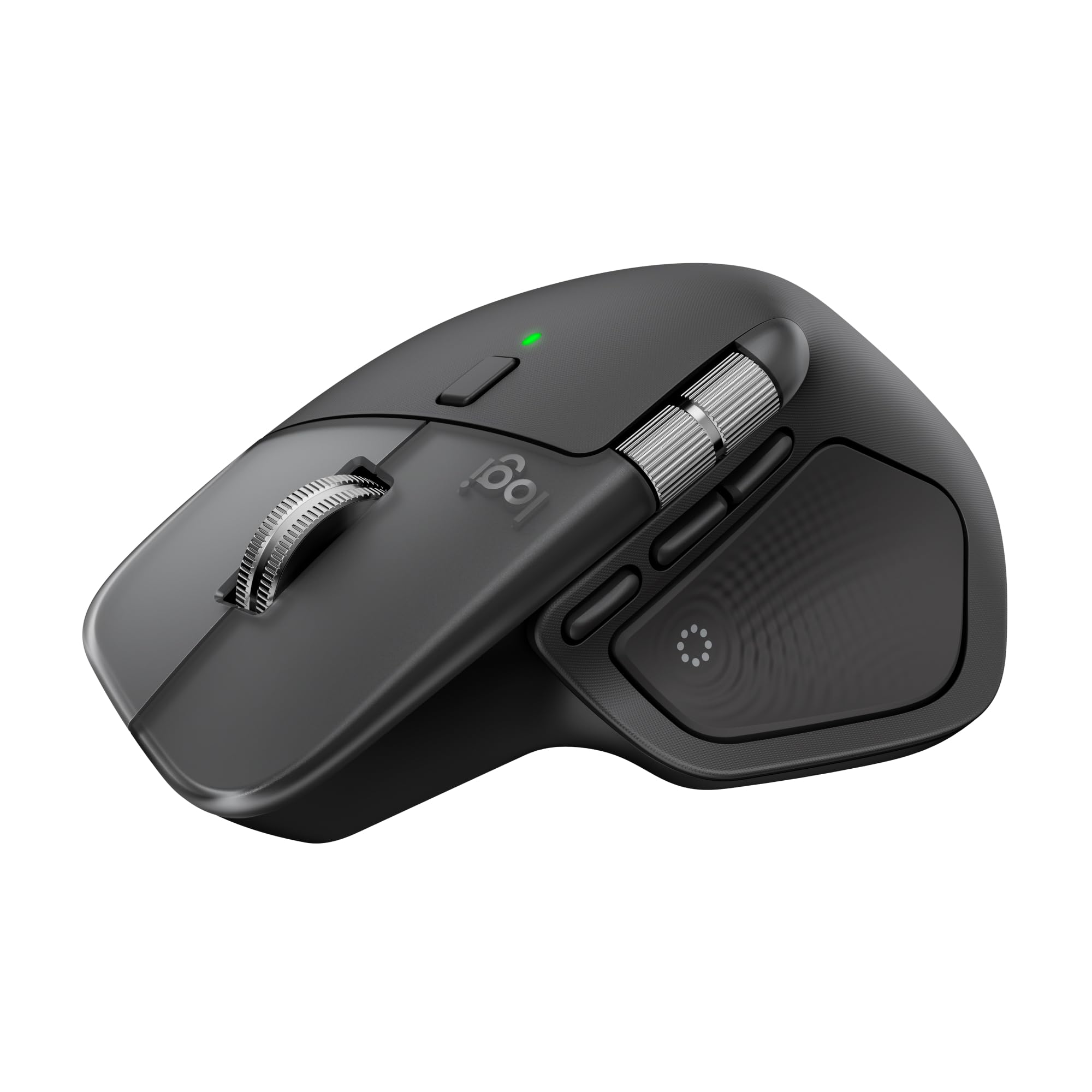 Logitech MX Master 4, Ergonomische draadloze muis met geavanceerde haptische feedback, ultrasnel scrollen, USB-C opladen, Bluetooth, Windows, MacOS - Space Zwart