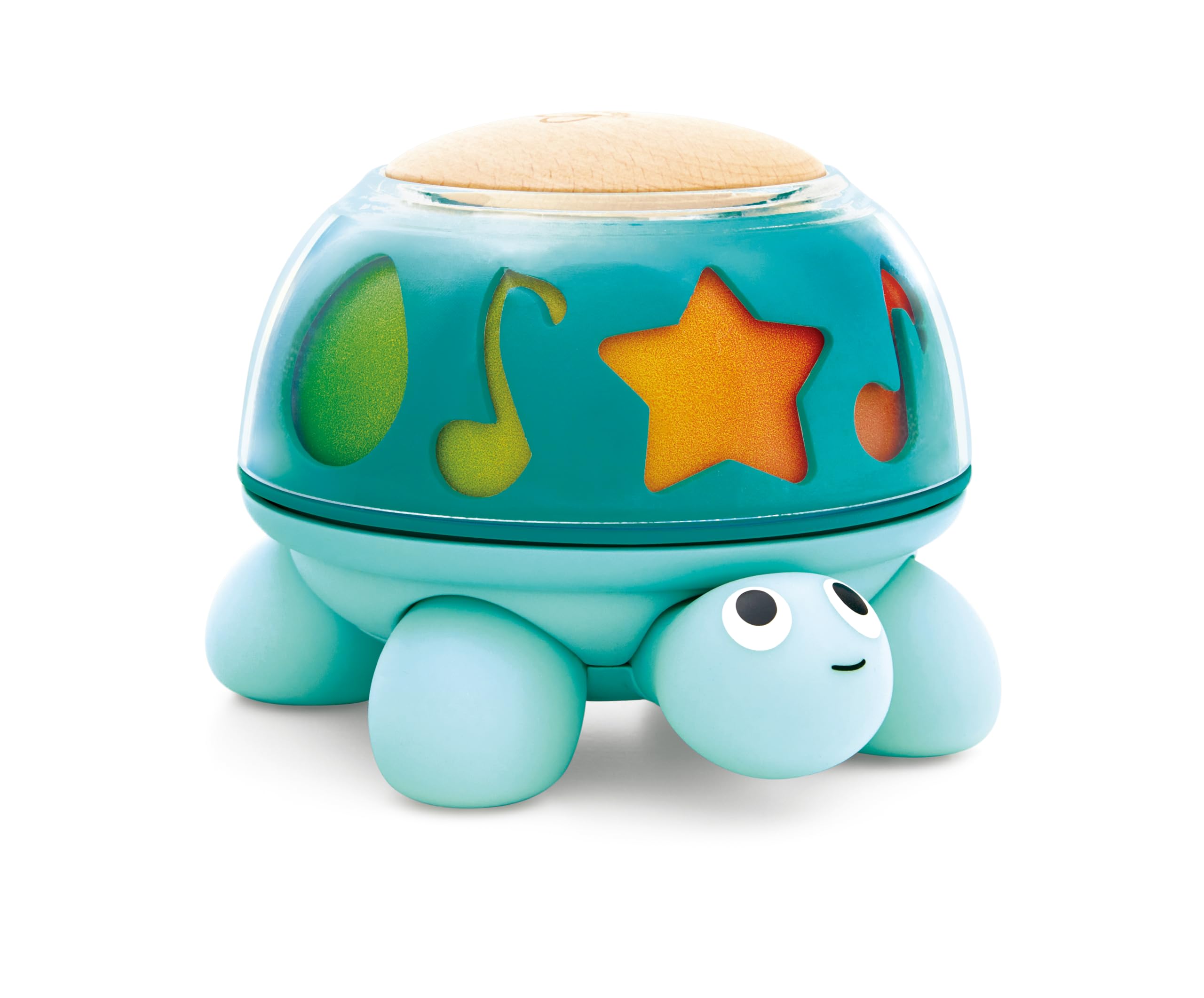 Hape Musical Turtle, Musical Toy from Birth, Educational Toy with Sound & Rotating Function, Sensory Toy to Promote Concentration and Motor Skills, Twist & Tune Turtle