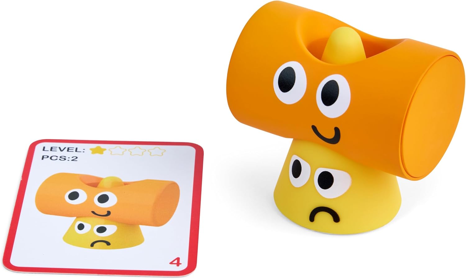 Hape Montessori Stacking Stones Colourful Educational Toy, Wooden Motor Skills Toy for Children from 12 Months