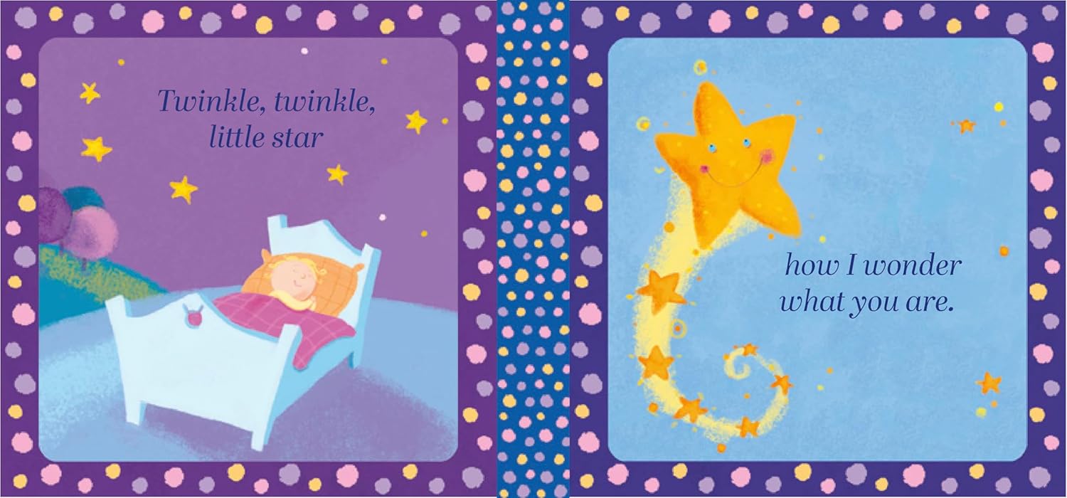 Twinkle Twinkle Little Star Cloth Book: Cloth Book with Teether, Mirror and Crinkle Pages