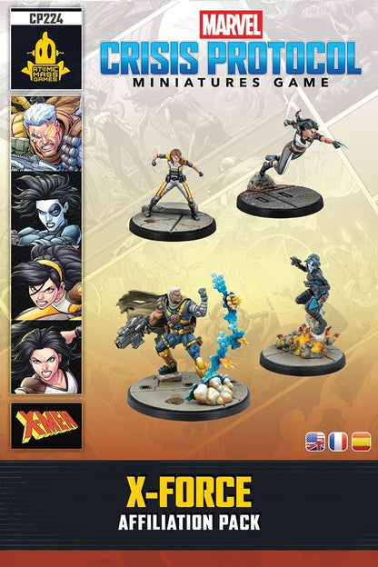 Asmodee | Marvel: Crisis Protocol X-Force Affiliation Pack | Miniatures Tabletop Game | Ages 14+ | 2 Players | 90+ Minutes Playing Time