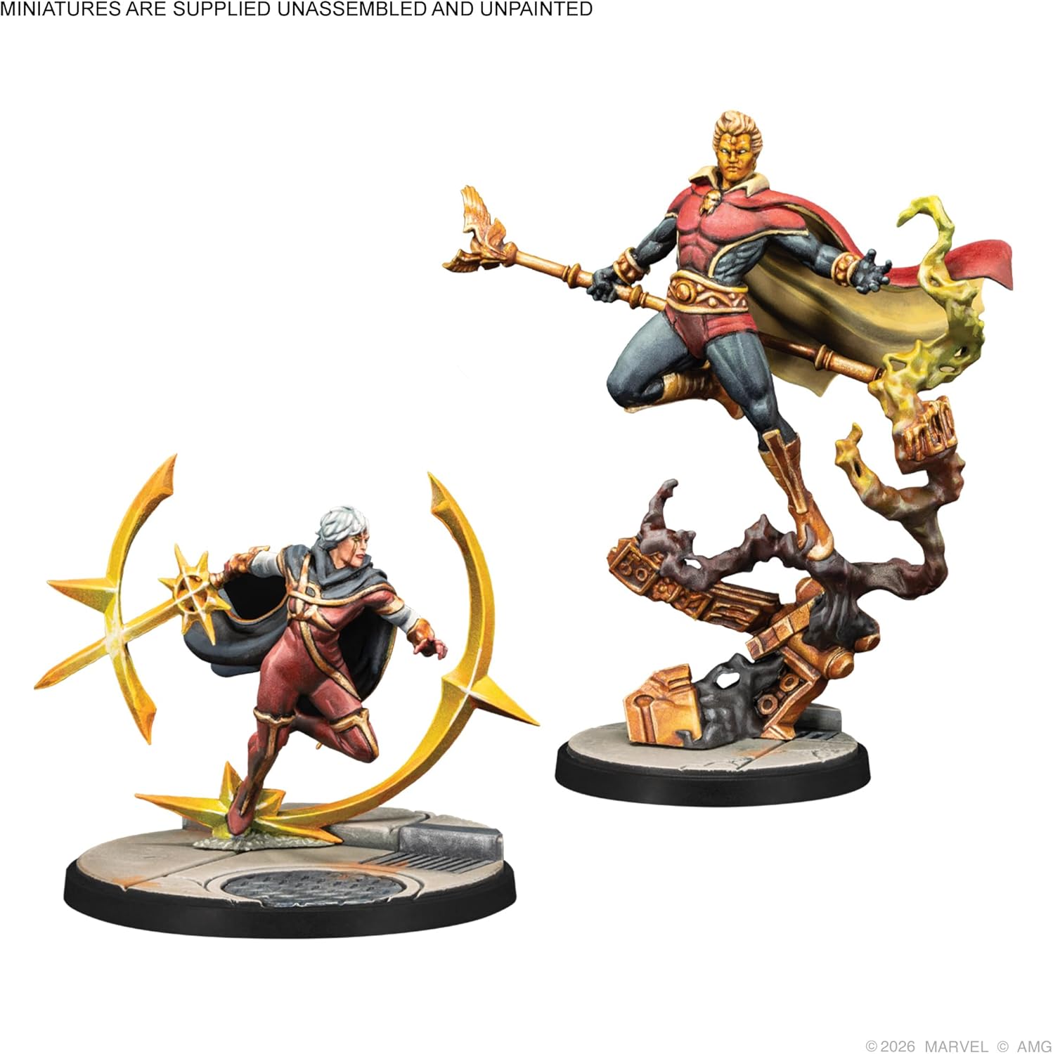 Asmodee | Marvel: Crisis Protocol Adam Warlock, Moondragon, Quasar Character Pack | Miniatures Game | Ages 14+ | 2 Players | 90 Minutes Playing Time