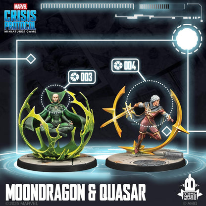 Asmodee | Marvel: Crisis Protocol Adam Warlock, Moondragon, Quasar Character Pack | Miniatures Game | Ages 14+ | 2 Players | 90 Minutes Playing Time