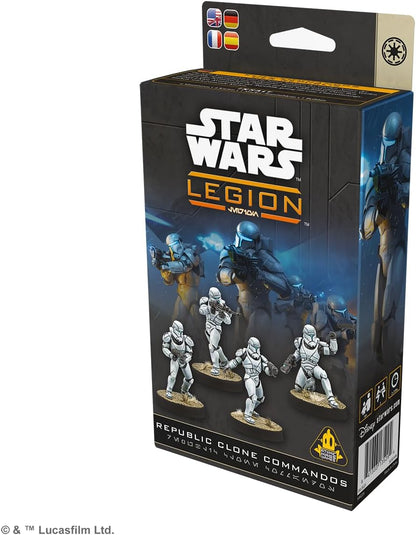 Asmodee | Star Wars Legion - Republic Clone Commandos | Tabletop Miniature Game | Ages 14+ | 2 Players | 90+ Minutes Playing Time