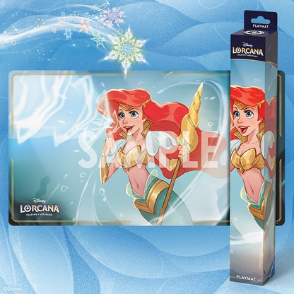 `Disney Lorcana Tcg: Winterspell Ariel, Sonic Warrior Playmat`