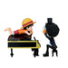 BANPRESTO Monkey D. Luffy & Brook One Piece, World Collectable Log Stories, That's Great!! After All This Time, He's Still... 8 cm, Multicoloured, Collectable Figure