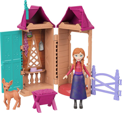 Mattel Disney Frozen Toys, piccola bambola Arendelle con 5 sorprese tra cui bambola, figura di amico e 3-4 accessori villaggio (gli stili possono variare