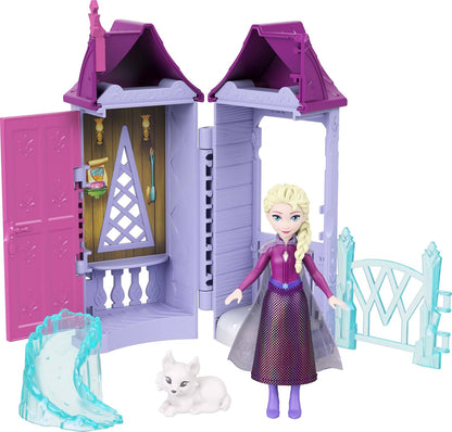 Mattel Disney Frozen Toys, piccola bambola Arendelle con 5 sorprese tra cui bambola, figura di amico e 3-4 accessori villaggio (gli stili possono variare
