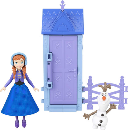 Mattel Disney Frozen Toys, piccola bambola Arendelle con 5 sorprese tra cui bambola, figura di amico e 3-4 accessori villaggio (gli stili possono variare