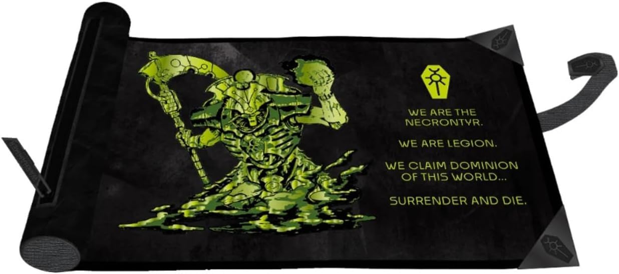 Premium Necrons Foil Dice Scroll for Warhammer 40,000 by Ultra PRO