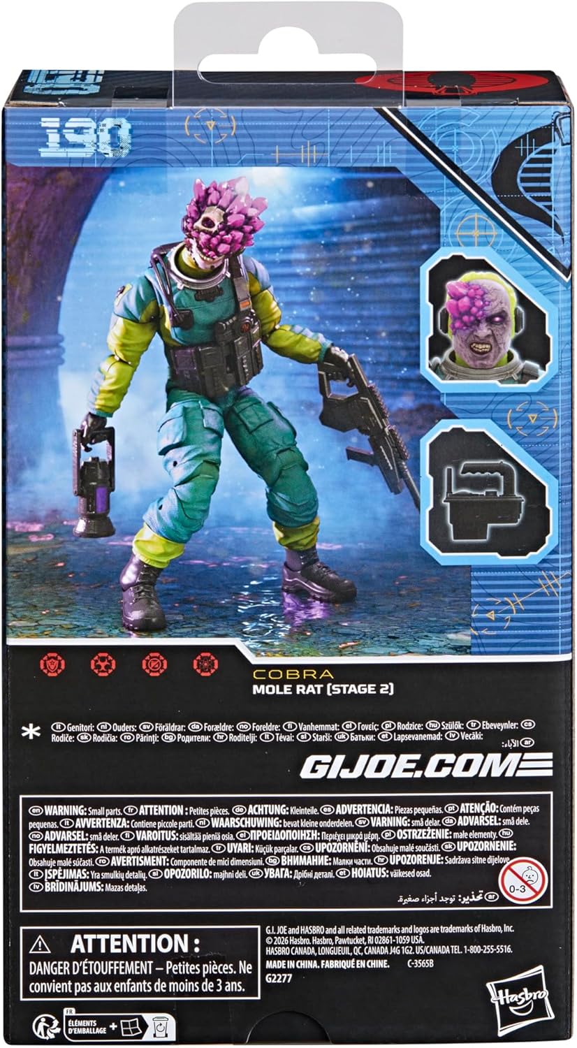 G.I. Joe Classified Series 190, Mole Rat (Stage 2) Action-Figur (15 cm
