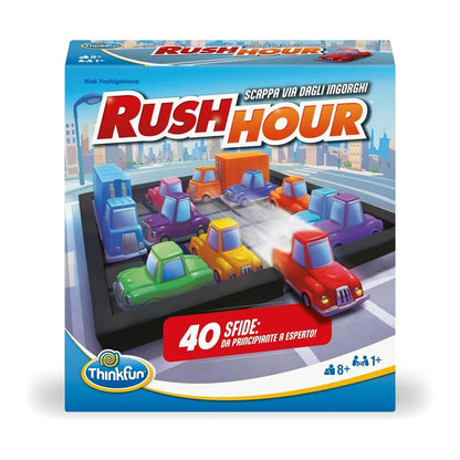 ThinkFun - Rush Hour spel | bordspellen voor kinderen | 40 uitdagingen | jongen en meisje + 8 jaar | cadeau-ideeën | spelletjes kinderen + 8 jaar