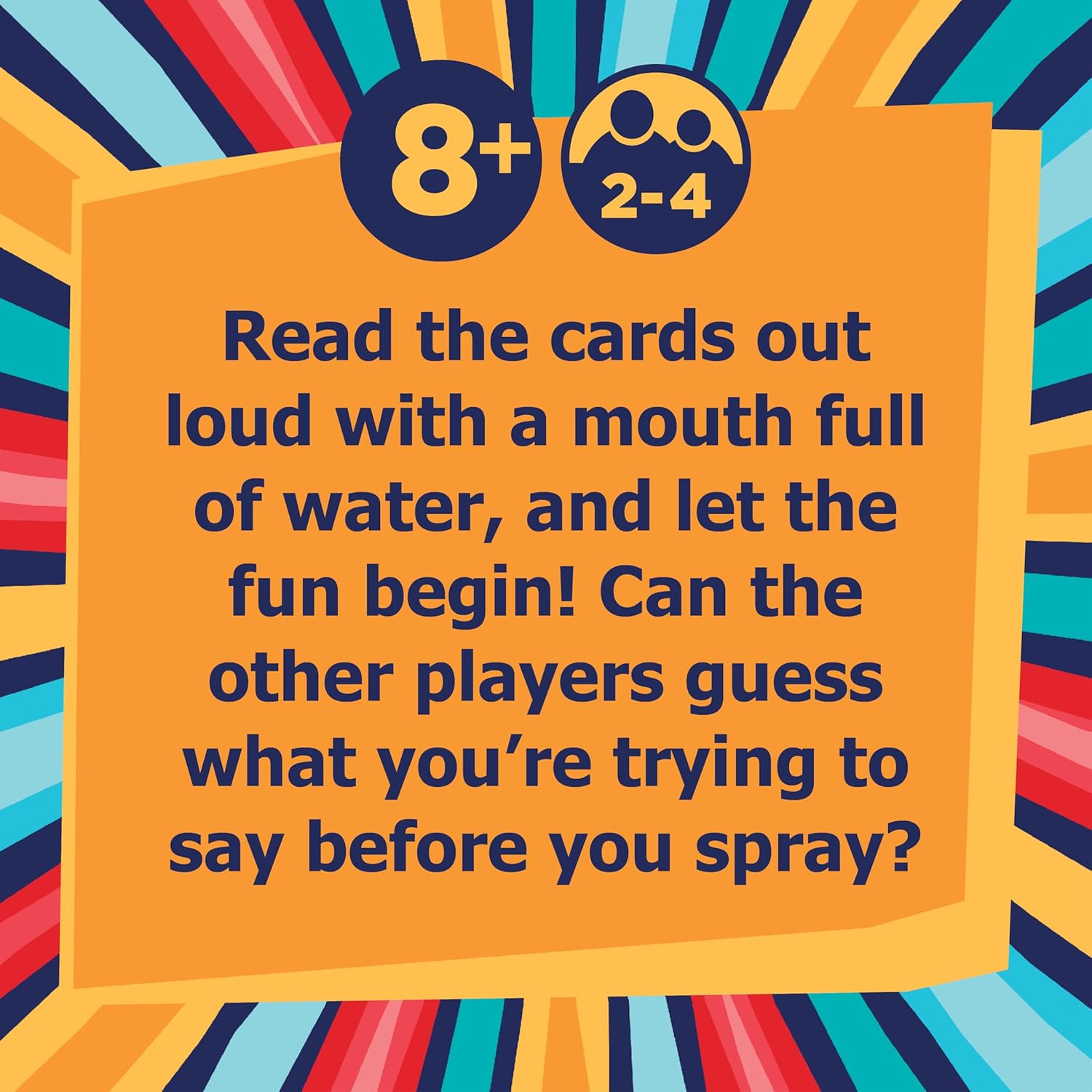 PlayMonster Swallow Your Words | Can You Speak With Your Mouth Full Of Water? | Fun Family Game | Party Game | For Ages 8+