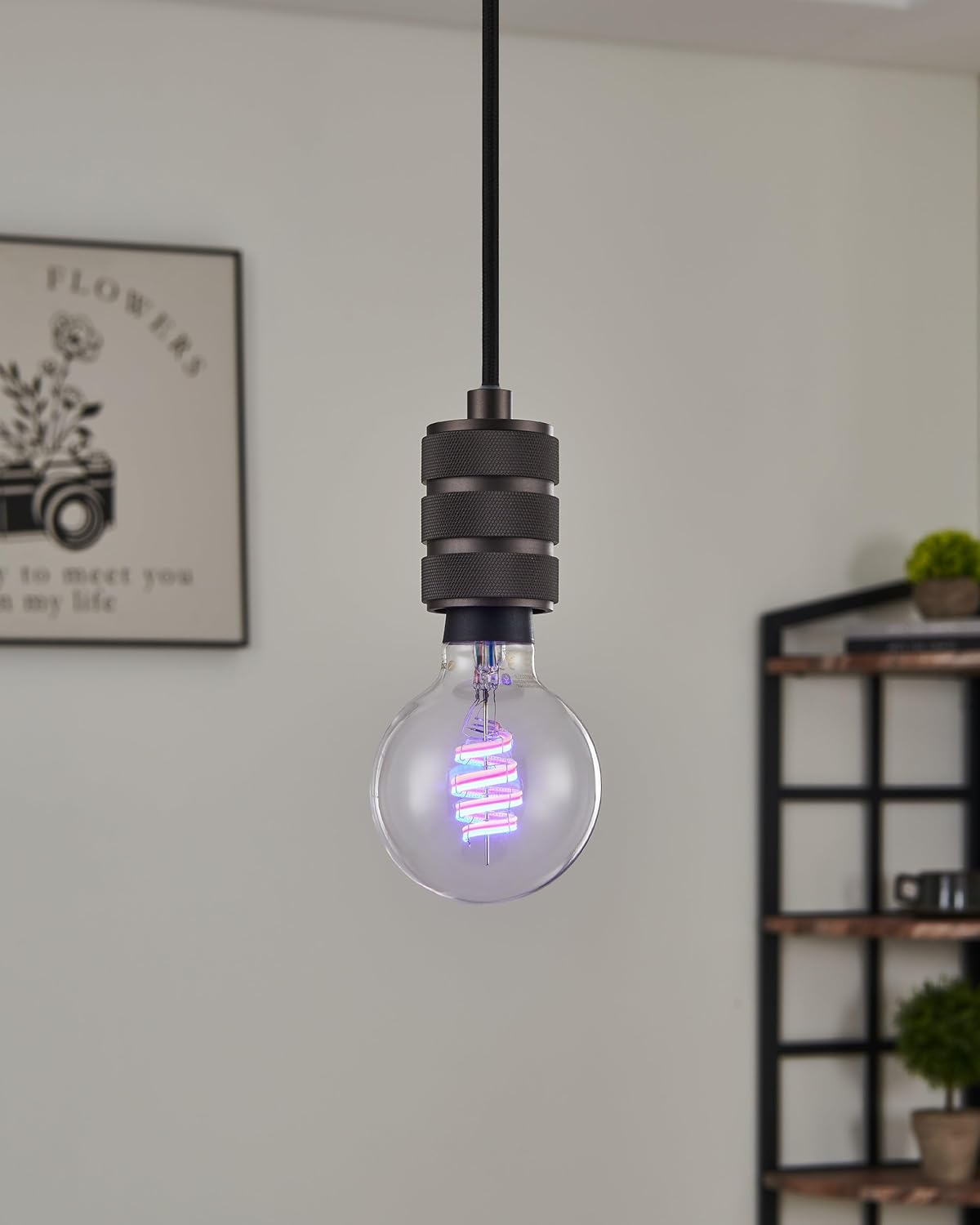 Eglo Connect-Z E27 Led G80 – Smart Spiral Globe Bulb With Rgb & White, Zigbee, Matter & Thread