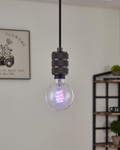 Eglo Connect-Z E27 Led G80 – Smart Spiral Globe Bulb With Rgb & White, Zigbee, Matter & Thread