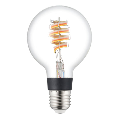 Eglo Connect-Z E27 Led G80 – Smart Spiral Globe Bulb With Rgb & White, Zigbee, Matter & Thread