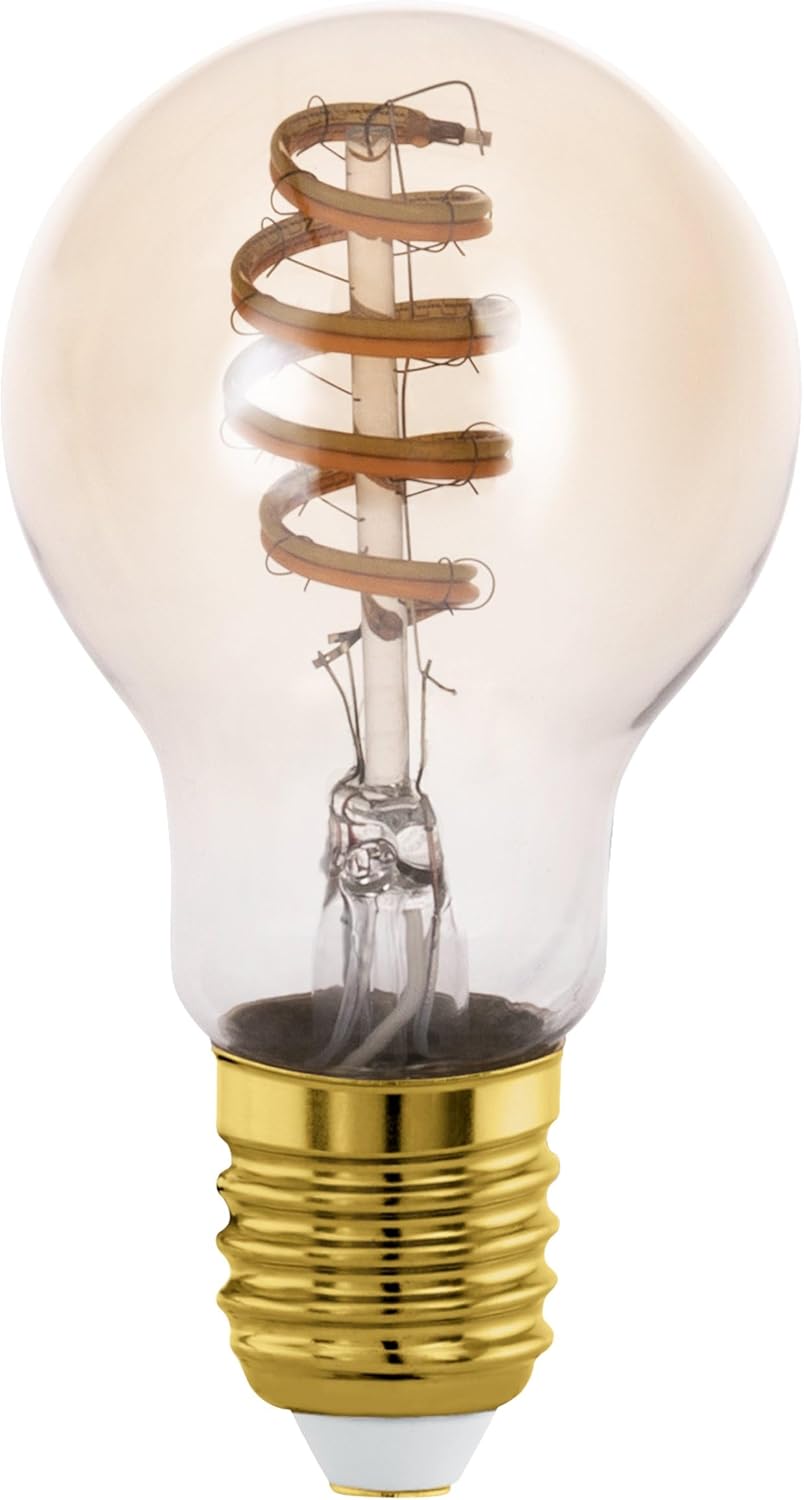 Eglo Connect-Z E27 Led A60 Amber – 2-Pack Smart Spiral Bulbs With Remote, Zigbee, Matter & Thread