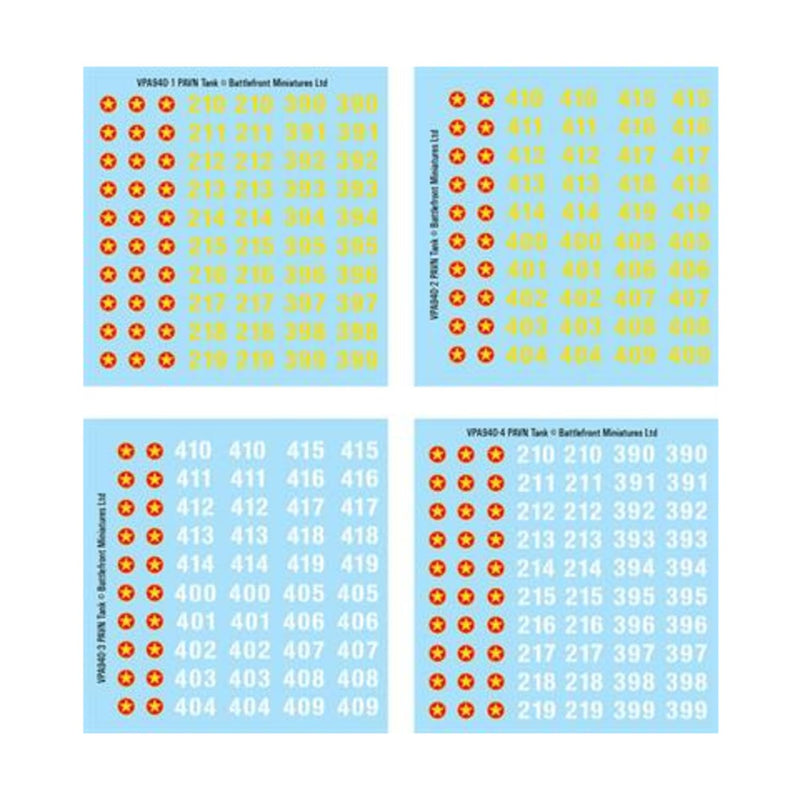PAVN Decal Sheets