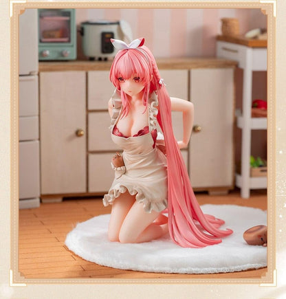 AniMester White Rabbit Rosu Grembiule Ver., Scala 1/7 PVC & ABS Dipinto Figura Completa