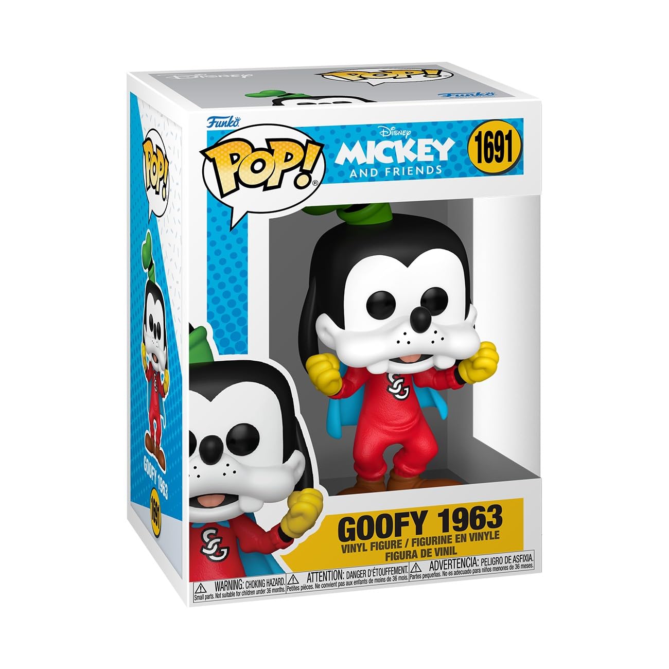 Funko Pop! Disney: Goofy Through the Ages - 1963 - Collectable Vinyl Figure - Gift Idea - Official Merchandise - Toys for Kids & Adults - Cartoon/Animation Fans - Model Figure for Collectors
