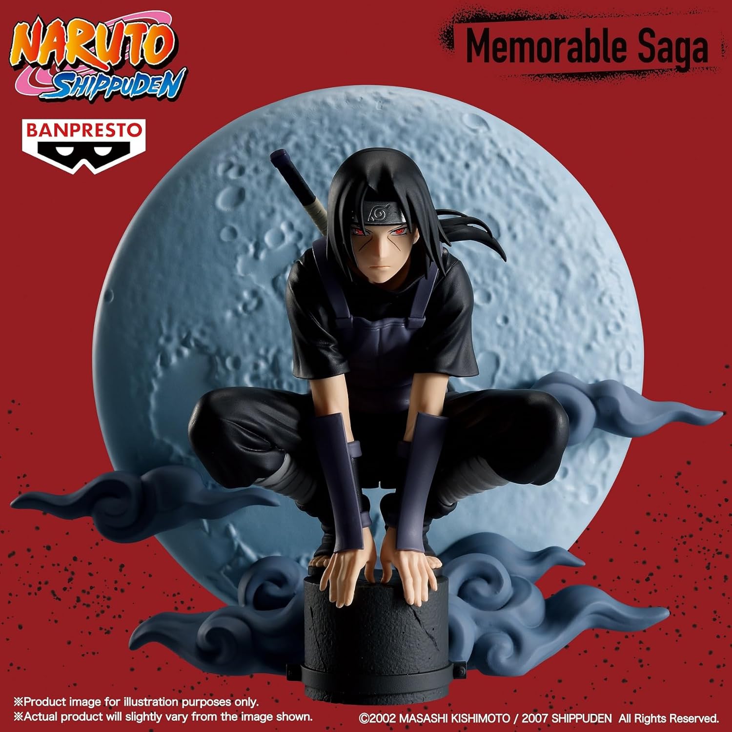 BANPRESTO Itachi Uchiha Naruto Shippuden Memorable Saga Special Action Figure, 13 cm, BP29614P, Multicoloured, Collectable Figure, Ideal for Anime Fans