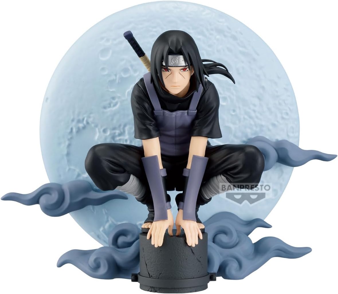 BANPRESTO Itachi Uchiha Naruto Shippuden Memorable Saga Special Action Figure, 13 cm, BP29614P, Multicoloured, Collectable Figure, Ideal for Anime Fans