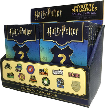 Distintivo misterioso di Harry Potter CDU – 12 scatole cieche – Spille smaltate con licenza ufficiale – Frasi e loghi del mondo dei maghi da collezione – Include una rara spilla del Ministero della
