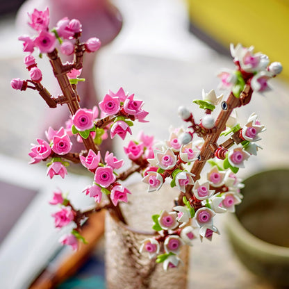 LEGO Botanicals Cherry Blossoms Toy - Faux Flowers Building Set - Desk Decoration or Floral Home Decor - Nature Gift for 8+ Year Old Girls & Teens - 40725