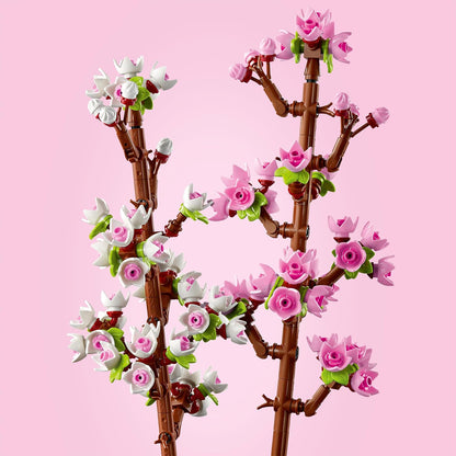 LEGO Botanicals Cherry Blossoms Toy - Faux Flowers Building Set - Desk Decoration or Floral Home Decor - Nature Gift for 8+ Year Old Girls & Teens - 40725